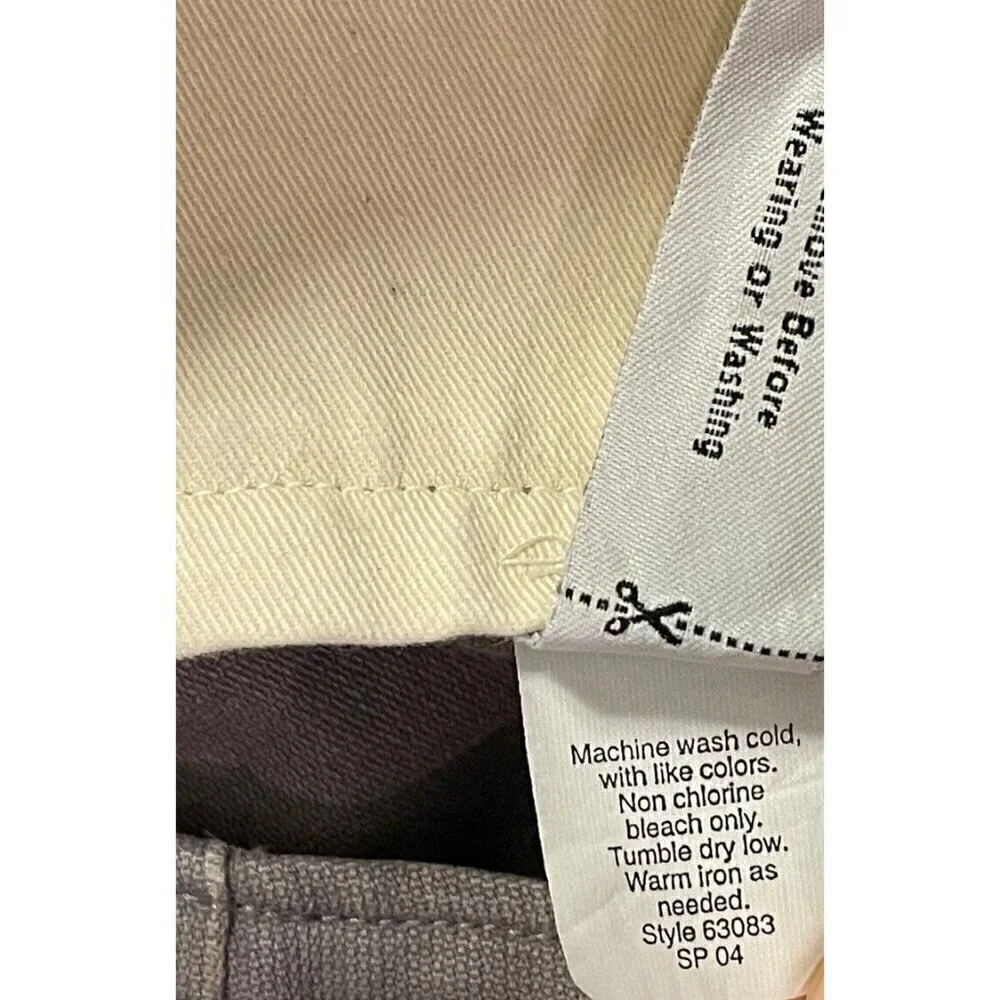 J Crew Men's Pants Gray Size 33x32 100% Cotton Casual Khakis Style 63083